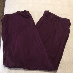 Purple pajama pants